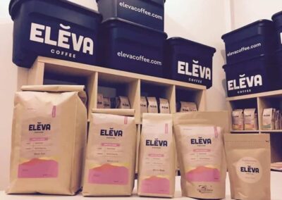 Eleva Coffee packaging