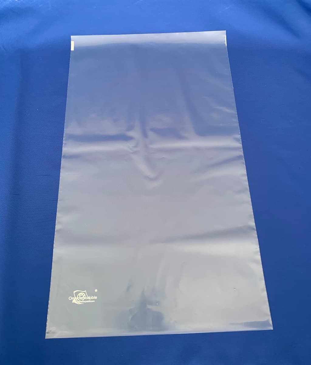 Omni low barrier clear poly bag